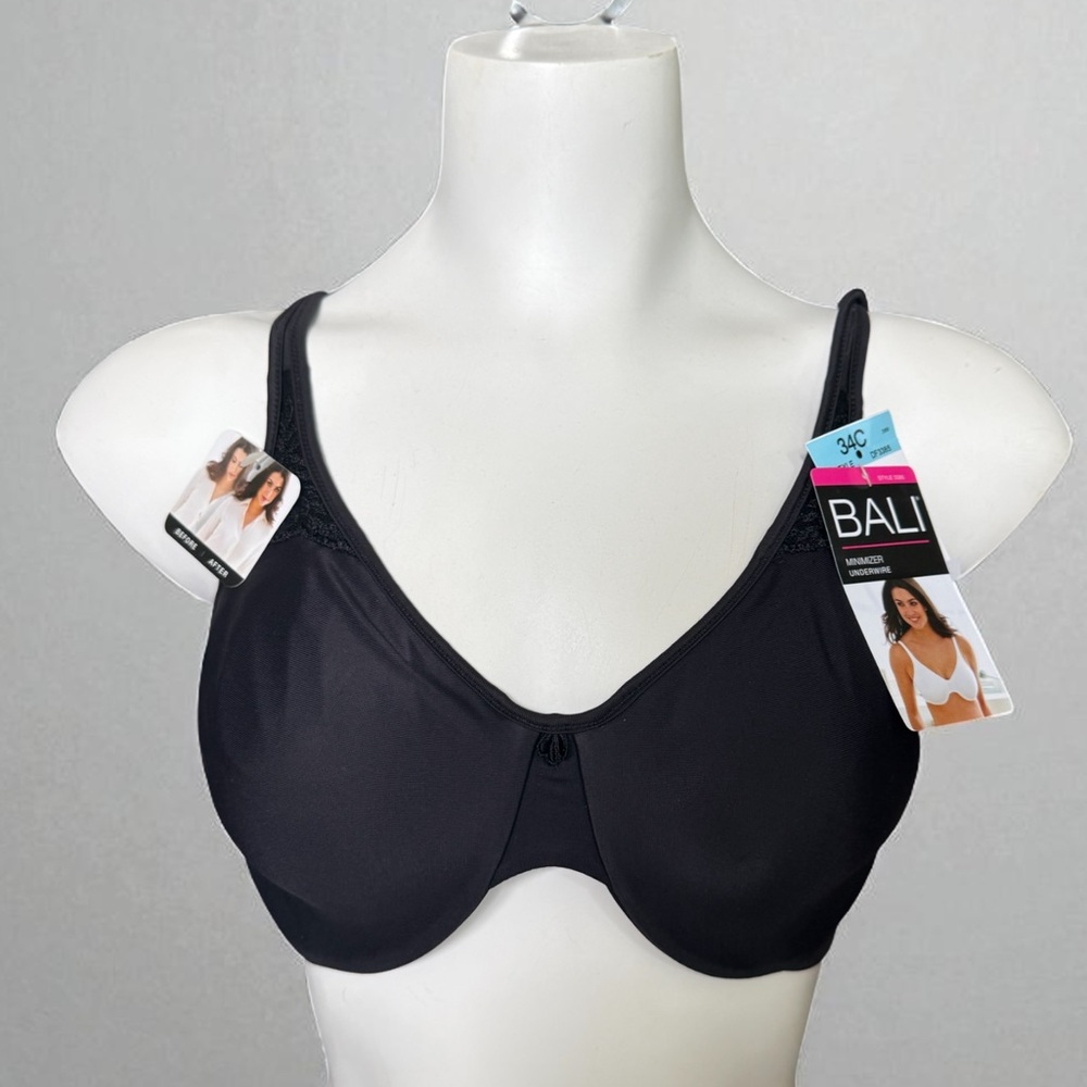 BALI Minimizer Underwire Black Bra 34C